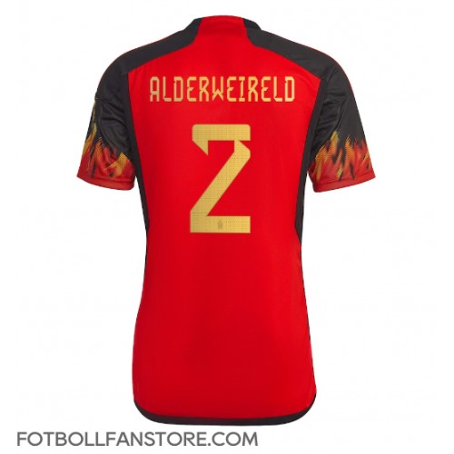 Belgien Toby Alderweireld #2 Hemma matchtröja VM 2022 Kortärmad Billigt
